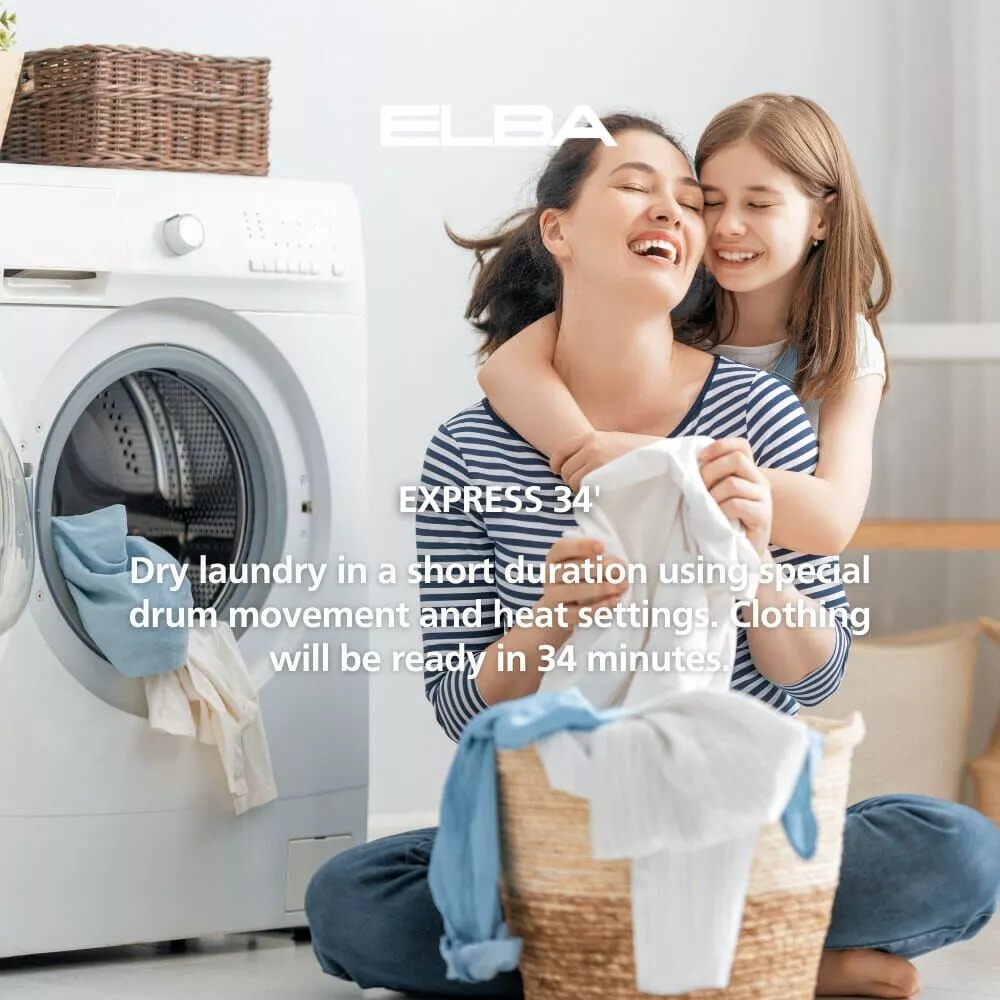 Unlocking Convenience and Efficiency: The Elba 7KG Heat Pump Dryer