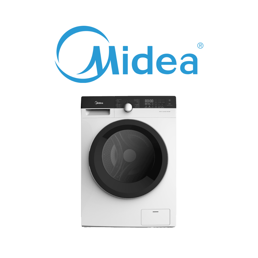 MIDEA MFK868W 8KG KNIGHT FRONT LOAD INVERTER WASHING MACHINE | Asia Excel