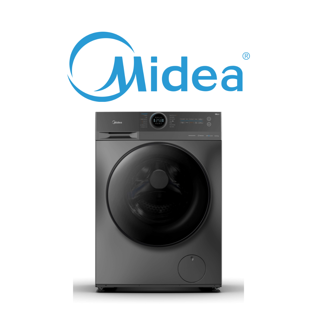 MIDEA MF200W85B 8.5KG INVERTER FRONT LOAD WASHING MACHINE