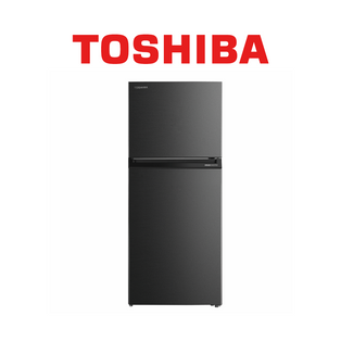 TOSHIBA GR-RT559WE-PMX 411L BLACK TOP FREEZER REFRIGERATOR