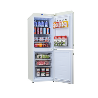 EUROPACE ER 7178A RETRO 2-DOOR REFRIGERATOR LIGHT GREEN / IVORY WHITE 170L