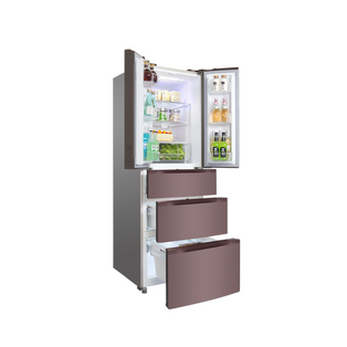 EUROPACE ER 9370W 283L LATTE GLASS PREMIUM 5 DOOR REFRIGERATOR