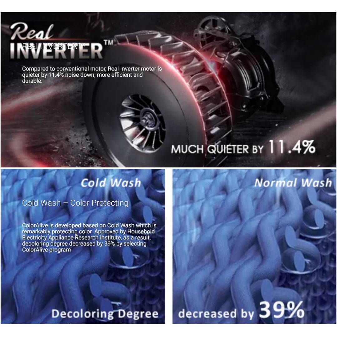 TOSHIBA TWBK95G4S 8.5KG REAL INVERTER FRONT LOAD WASHING MACHINE