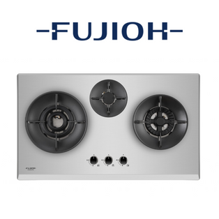 FUJIOH FH-GS7030 SVSS 3 BURNER DOUBLE INNER FLAME STAINLESS STEEL GAS HOB