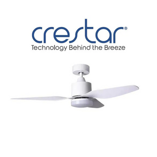 CRESTAR NINJAAIR 3 BLADES 48 INCH CEILING FAN WITH LED AND REMOTE CONTROL (WHITE)