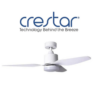 CRESTAR NINJAAIR 3 BLADES 42 INCH CEILING FAN WITH LED AND REMOTE CONTROL (WHITE)