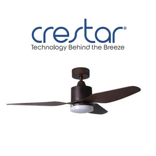 CRESTAR NINJAAIR 3 BLADES 48 INCH CEILING FAN WITH LED AND REMOTE CONTROL (WOOD)