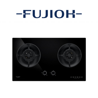 FUJIOH FH-GS6520 SVGL 2 BURNER GLASS HOB WITH SAFETY DEVICE