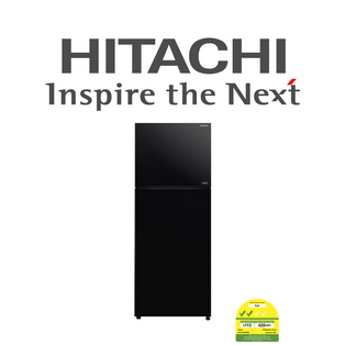 HITACHI R-VGY480PMS0 390L BLACK TOP FREEZER REFRIGERATOR