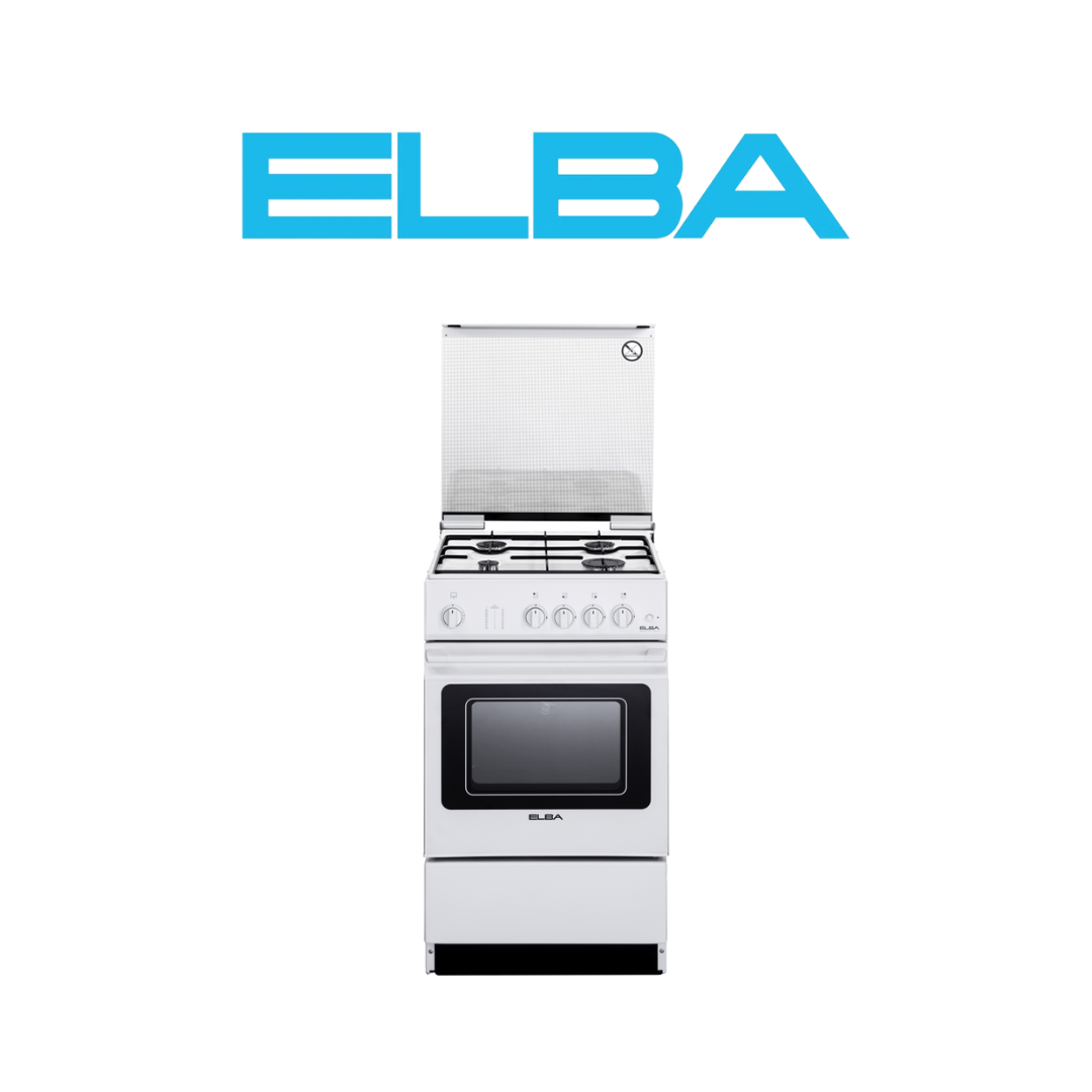 Elba Egc Wh Free Standing Cooker Gas Burner L Oven Asia Excel