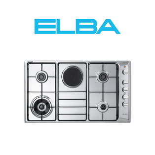 ELBA EHS 948D1 S 4 BURNER STAINLESS STEEL GAS HOB WITH HOTPLATE