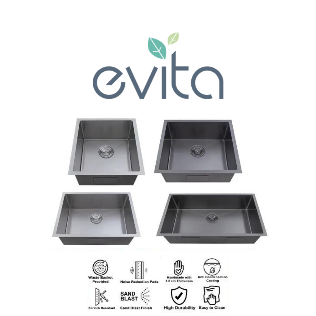EVITA EKS-SU SERIES SUS316 MARINE GRADE SINGLE BOWL SANDBLAST