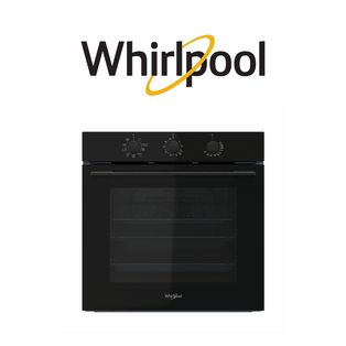 WHIRLPOOL W4 OMK38HU0BA 71L BLACK W COLLECTION MULTIFUNCTION HYDROLYTIC BUILT-IN OVEN