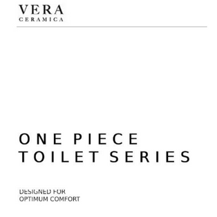 VERA A.011 WHITE / GLOSS BLACK WASH DOWN ONCE PIECE TOILET BOWL WITH GEBERIT FITTINGS