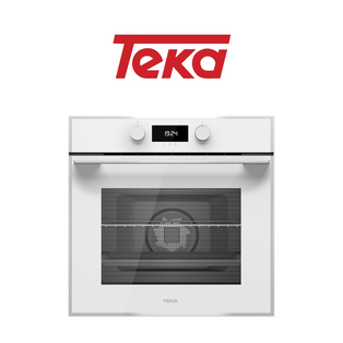 TEKA HLB 840 WHITE 70L MULTIFUNCTION SURROUNDTEMP BUILT-IN OVEN WITH HYDROCLEAN SYSTEM