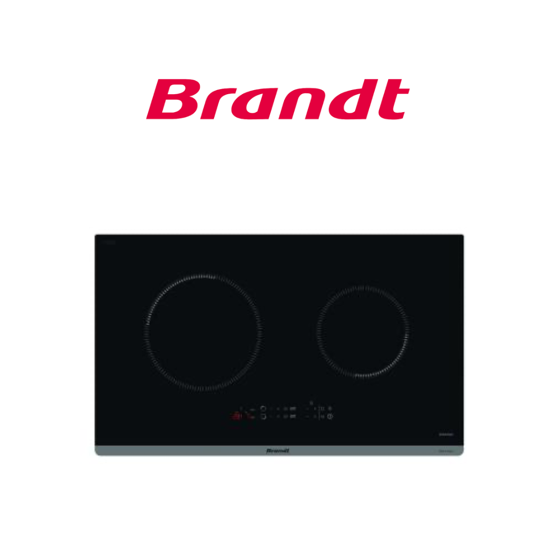 BRANDT BPI272UBL 75CM 2 ZONE ULTRABOOST INDUCTION HOB