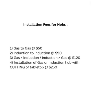 BASIC INSTALLATION / REPLACEMENT SERVICE FOR HOBS