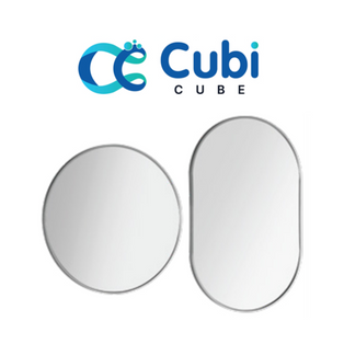 CUBICUBE 50/60CM GUN METAL FRAME MIRROR