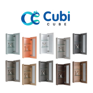 CUBICUBE 30CM BATHROOM SMALL MIRROR CABINET [10 COLOURS]