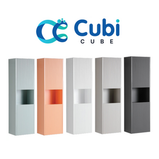 CUBICUBE 35120402 COVE SERIES 35CM GREEN / PEACH / WHITE / GREY SIDE CABINET