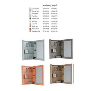 CUBICUBE 50CM BATHROOM MEDIUM MIRROR CABINET [10 COLOURS]