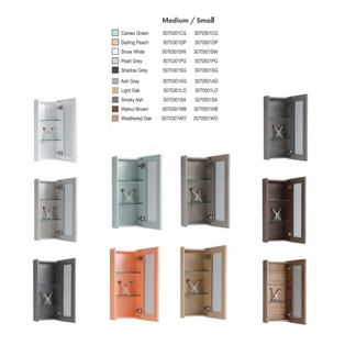 CUBICUBE 30CM BATHROOM SMALL MIRROR CABINET [10 COLOURS]