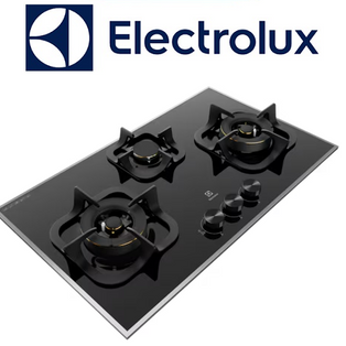 ELECTROLUX EGT7836BEP 78CM ULTIMATETASTE 300 3 BURNER GLASS GAS HOB (PUB)