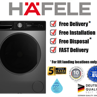 HAFELE 533.23.341 MADE IN EUROPE 10/6KG 2 IN 1 WASHER CUM DRYER WITH 5 YEARS FULL WARRANTY