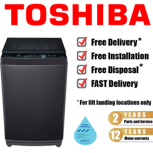 TOSHIBA AW-DUK1150HS(MG) 10.5KG INVERTER DIRECT DRIVE TOP LOAD WASHING MACHINE
