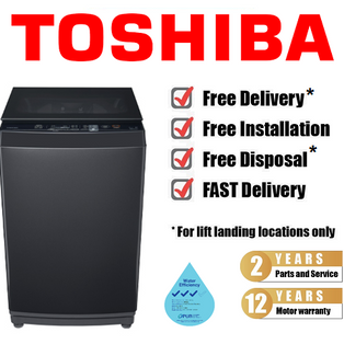 TOSHIBA AW-DUK1300KS 12KG TOP LOAD WASHING MACHINE WITH DIRECT DRIVE INVERTER MOTOR