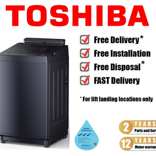 TOSHIBA AW-DUM1100JS 10KG EXDOT INVERTER TOP LOAD WASHING MACHINE
