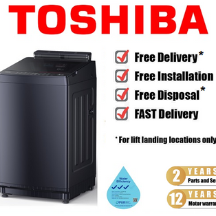 TOSHIBA AW-DUM1300KS 12KG EXDOT INVERTER TOP LOAD WASHING MACHINE