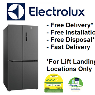 ELECTROLUX EQE4900B-B 497L ULTIMATETASTE 600 QUAD DOOR 3 TICK REFRIGERATOR