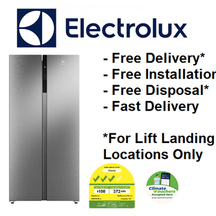 ELECTROLUX ESE5101B-A 507L SILVER ULTIMATETASTE 600 SIDE BY SIDE REFRIGERATOR