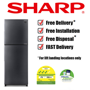 SHARP SJ-RF22E-DS 224L 2 DOOR TOP FREEZER INVERTER 3 TICK REFRIGERATOR
