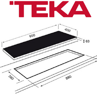 TEKA TB 941 HZ 90CM 4 ZONE BUILT IN CERAMIC HOB WITH TOUCH CONTROL