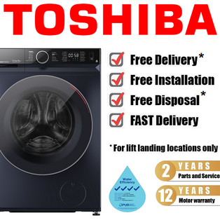 TOSHIBA TWD-BM135GF4S 12.5/8KG DARK GREY 2 IN 1 WASHER CUM DRYER