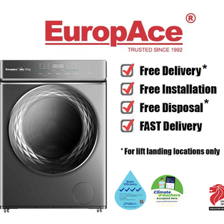 EUROPACE EFW 9102Y 10KG BLDC INVERTER FRONT LOAD WASHING MACHINE
