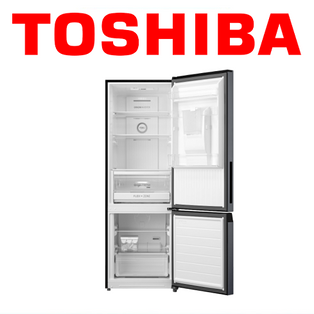 TOSHIBA GR-RB405WE-PMX 323L BOTTOM FREEZER REFRIGERATOR WITH WATER DISPENSER