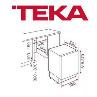 TEKA RSR 131 SG 111L BUILT-IN FROST FREE BAR REFRIGERATOR