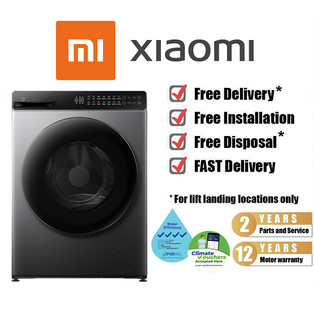 XIAOMI QMP4599SG 10.5/7KG GREY FRONT LOAD DIRECT DRIVE 2 IN 1 WASHER CUM DRYER