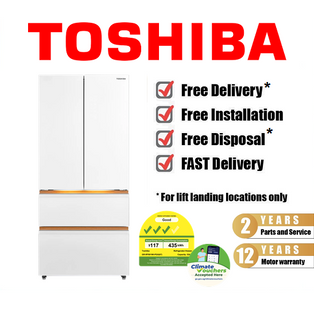 TOSHIBA GR-RF691WI-PGX(67) 524L JAPANDI SERIES WHITE INVERTER FRENCH DOOR REFRIGERATOR