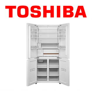 TOSHIBA GR-RF694WI-PGX(67) 526L JAPANDI SERIES WHITE INVERTER MULTI DOOR REFRIGERATOR