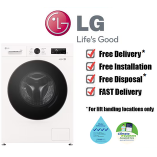 LG FB1208R5W 8/5KG WHITE INVERTER DIRECT DRIVE FRONT LOAD 2 IN 1 WASHER CUM DRYER