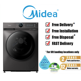 MIDEA MF200W95WB 9.5KG INVERTER 4 TICK FRONT LOAD WASHING MACHINE