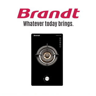 BRANDT TG2431B 30CM 1 BURNER BUILT-IN GLASS GAS HOB