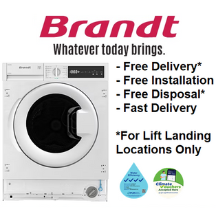 BRANDT WDB485QJA 8/5KG INTEGRATED 2 IN 1 WASHER CUM DRYER