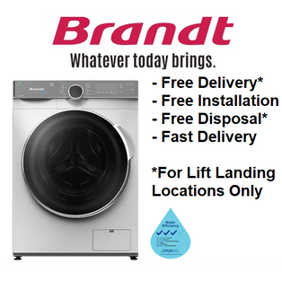 BRANDT WFB406QWA 10KG FRONT LOAD AUTO DOSE WASHING MACHINE