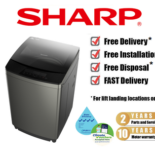 SHARP ES-F100G2 10KG TOP LOAD 4 TICK INVERTER WASHING MACHINE