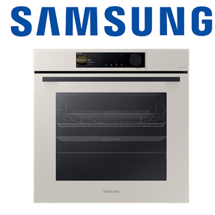 SAMSUNG NV7B6675CAA/SP 76L SATIN BEIGE DUAL COOK STEAM™ BESPOKE BUILT-IN OVEN